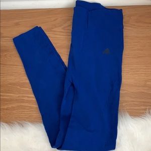 Adidas Blue Warp Knit tights size Small!